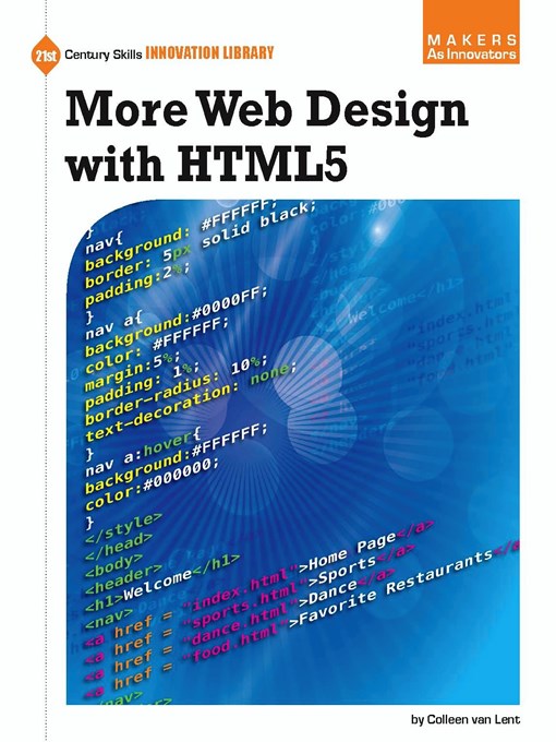 Title details for More Web Design with HTML5 by Colleen Van Lent - Available